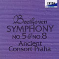 ベートーヴェン：交響曲第５番 第８番（弦楽五重奏版）／エンシェント コンソート プラハ