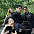 SIBELIUS:STRING QUARTET OP. 56"INTIMATE VOICES"/STRAVINSKY:3 PIECES/RAVEL:STRING QUARTET:DAEDALUS QUARTET