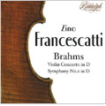 Brahms: Violin Concerto Op.77 (3/11/1956), Symphony No.2 Op.73 (2/15/1953) / Zino Francescatti(vn), Eugene Ormandy(cond), Philadelphia Orchestra