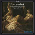 BECK:SYMPHONY OP. 4, 1 IN D MAJOR/SYMPHONY OP. 4, 2 IN B FLAT MAJOR/SYMPHONY OP. 4, 3 IN F MAJOR/OVERTURE FROM "L'ISLE DESERTE":MICHAEL SCHNEIDER/LA STAGIONE FRANKFURT BECK:SYMPHONY OP. 4, 1 IN D MAJOR/SYMPHONY OP. 4, 2 IN B FLAT MAJOR/SYMPHONY OP. 4, 3 IN F MAJOR/OVERTURE FROM "L'ISLE DESERTE":MICHAEL SCHNEIDER/LA STAGIONE FRANKFURT