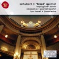 Schubert : Trout Quintet ,  Arpeggione Sonata / Ax , Guarneri Q , Harrell , Levine