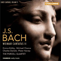 J.S.Bach: Early Cantatas Vol.3 -Erschallet ihr Lieder BWV.172, Himmelskonig sei Willkommen BWV.182, Ich hatte viel Bekummernis BWV.21 / Purcell Quartet, Emma Kirkby(S), Michael Chance(C-T), etc