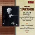 Arturo Toscanini -All Brahms: Serenades No.1, No.2, Academis Festival Overture, Piano Concerto No.2, etc (1935-36) / Robert Casadesus(p), NYP, etc