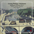 G.P.Telemann: Quartetti Parigini Vol.1 - Sonata TWV.43-A1, Quartett TWV.43-a2, TWV.43-e1, etc / John Holoway(vn), Linde Brunmayr(fl), Lorenz Duftschmid(gamb), etc G.P.Telemann: Quartetti Parigini Vol.1 - Sonata TWV.43-A1, Quartett TWV.43-a2, TWV.43-e1, etc / John Holoway(vn), Linde Brunmayr(fl), Lorenz Duftschmid(gamb), etc