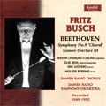 Beethoven: Symphony No.9 (9/7/1950), Leonore Overture No.2 (10/24/1949) / Fritz Busch(cond), Danish Radio Symphony Orchestra, Danish Radio Chorus, etc