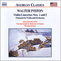 Piston: Violin Concertos Nos 1 & 2; Fantasia Piston: Violin Concertos Nos 1 & 2; Fantasia
