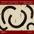 Beethoven: Cello Sonatas Vol.1; No.1-3 (1/2-5/2008) / Daniel Muller-Schott(vc), Angela Hewitt(p)