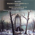 إࡦ/Brahms Piano Concerto No.1 Op.15 (1957) Mozart Piano Concerto No.20 KV.466 (1/21/1956) / Wilhelm Kempff(p), Franz Konwitschny(cond), Staatskapelle Dresden, etc[ARPCD0454]