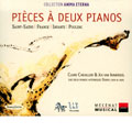 PIECES A DEUX PIANOS:SAINT-SAENS/FRANCK/INFANTE/POULENC:JOS VAN IMMERSEEL/CLAIRE CHEVALLIER