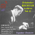 Legendary Treasures -Sviatoslav Richter Vol.13:Schumann:Piano Concerto Op.54/6 Etudes Op.10/etc (1958-86):George Georgescu(cond)/USSR State Symphony Orchestra/etc