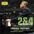 Beethoven:Piano Concertos No.2 Op.19/No.4 Op.58 (9/2-3/2006):Mikhail Pletnev(p)/Christian Gansch(cond)/Russian National Orchestra