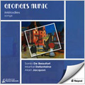 G.Auric: Melodies (Songs) -Alphabet, Les Joues en feu, Trois Interludes, etc / Sonia de Beaufort(Ms), Martial Defontaine(T), Alain Jacquon(p) G.Auric: Melodies (Songs) -Alphabet, Les Joues en feu, Trois Interludes, etc / Sonia de Beaufort(Ms), Martial Defontaine(T), Alain Jacquon(p)