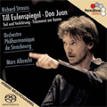 R.Strauss: Tone Poems -Don Juan Op.20, Till Eulenspiegels Lustige Streiche Op.28, etc  / Marc Albrecht(cond), Strasbourg PO