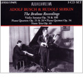 The Brahms Recordings -Violin Sonatas No.1 Op.78, No.2 Op.100, Piano Quartets No.1 Op.25, No.2 Op.26, etc (1931-49)