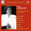 Lotte Lehmann -Lieder Recordings Vol.6 -Schubert, Brahms, Schumann, etc (1947 & 1949) / Paul Ulanowsky(p), etc