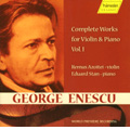 Enescu:Works for Violin and Piano Vol.1 -Impressions d'Enfance op.28/Violin Sonata"Torso"/etc:Remus Azoitei(vn)/Eduard Stan(p)