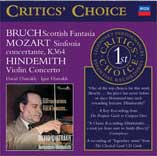 Bruch: Scottish Fantasia; Mozart: Sinfonia Concertante, K364; Hindemith: Violin Concerto