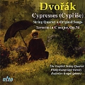 Dvorak: Cypresses - for String Quartet B.152 & Songs 1-18, Terzetto Op.74 / Philip Langridge(T), Radoslav Kvapil(p), English String Quartet