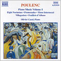 オリヴィエ・カザール/Poulenc： Piano Works, Vol 1[8553929]