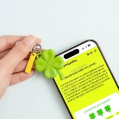 NFC 四つ葉のクローバー TAG ME LUCKY キーリング