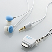 ELECOM 携帯電話対応ヘッドホン 「Sundries Colors」 EHP-CINF20 Blue