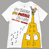 129 The Mirraz NO MUSIC, NO LIFE. T-shirt (グリーン電力証書付) Mサイズ
