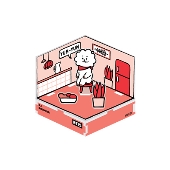 BT21 アクリルルーミー/RJ