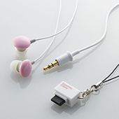 ELECOM 携帯電話対応ヘッドホン 「Sundries Colors」 EHP-CINT20 Pink