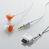 ELECOM 携帯電話対応ヘッドホン 「Sundries Colors」 EHP-CINT20 Orange