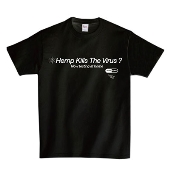 LIQUIDROOM x Audio Active Hemp Kills The Virus ? T-shirts 黒 Sサイズ