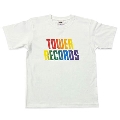 TOWER RECORDS T-shirt RAINBOW ホワイト Sサイズ