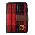 TOWER RECORDS × CHUMS 手帳カバー COTTON/TARTAN RED