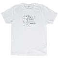 Music Has The Right To Children white outline Tシャツ(ホワイト)/XLサイズ