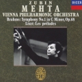 ブラームス: 交響曲第1番; リスト: 前奏曲 / ズービン・メータ, ウィーン・フィルハーモニー管弦楽団＜初回生産限定盤＞
