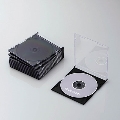 ELECOM CD/DVDスリムケース(10パック)/ブラック