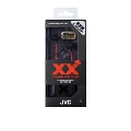 JVC インナーイヤーヘッドホン HA-FX33X ブラック&レッド