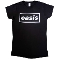 Oasis Decca Logo Ladies Black T-Shirt/Lサイズ