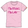 108 Perfume×ミドリ NO MUSIC, NO LIFE. T-shirt Light Pink/Sサイズ