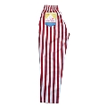 COOKMAN Chef Pants wide stripe RED L