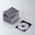 ELECOM CD/DVDケース(1枚収納)(10パック)/ブラック