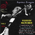 Legendary Treasures - Yehudi Menuhin Vol.1 - Bach; Brahms; Paganini / Yehudi Menuhin(vn), Adrian Boult(cond), BBC Symphony Orchestra, etc