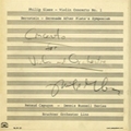 Philip Glass: Violin Concerto No.1; Bernstein: Serenade after Plato's Symposium