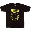 Nirvana/Kurt Cobain 「Smile」 T-shirt Black/Mサイズ