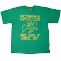 Led Zeppelin 「@US '77」 T-shirt Green/Mサイズ