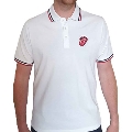 The Rolling Stones Classic Tongue White Polo Shirt/Mサイズ