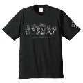 おそ松さん × TOWER RECORDS CAFE T-shirt ブラック Mサイズ