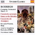 RODRIGO:COMPLETE ORCHESTRAL WORKS VOL.9:SERENATA CONCERTO/SONES EN LA GIRALDA/ETC:MAXIMIANO VALDES(cond)/ASTURIAS SYMPHONY ORCHESTRA/ETC