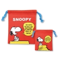 SNOOPY 巾着S/座り