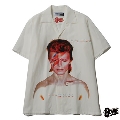 Aladdin Sane PHOTO ALOHA SHIRT/WHITE Lサイズ