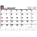 壁掛けスケジュール ヨコ型(祝日訂正シール付き) カレンダー 2019
